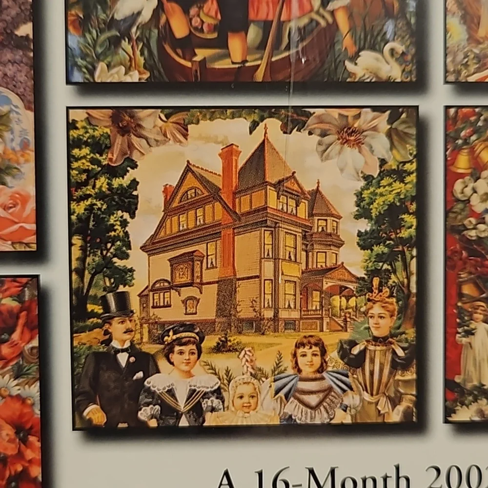 Victorian Year 16 month calendar 2002 UNOPENED collectible ephemera scrapbook